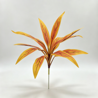 Künstliche Dracaena-Pflanzenstiele und -Zweige, Tropischer Kunstbaum mit Verzierter Blätterung für Thanksgiving, Wohnzimmer und Bürodekoration