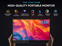 OEM 13,3 Zoll 4K OLED Touchscreen Tragbarer Monitor mit IPS-Panel, Individuelles Logo und Verpackung für MacBook, PS5, Designer, Externes Mobiles Display