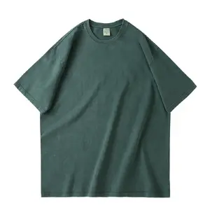 Camiseta vintage gráfica de grandes dimensões, camiseta masculina plus size pesada de alta qualidade, camiseta personalizada para homens e meninos
