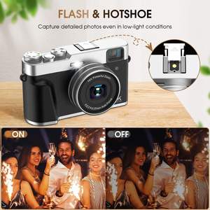Sonida 도매 광학 뷰 파인더 48MP Vlog 컴팩트 카메라 어린이 미니 4K 레트로 디지털 카메라 SD 16x 줌 내장 LED 필 - Product Image 5
