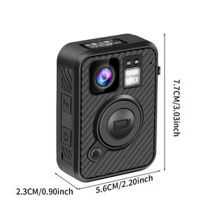 Mini caméra portable HD 1512P à porter sur le corps avec Wifi et GPS, écran 0,96'', étanche IP68, vision nocturne IR, caméra corporelle pour la sécurité - Product Image 6