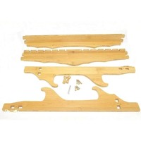 Support de rangement d'arme Bambou 2 Arc 12 Flèches Empêcher les rayures Présentoir Arc Flèche Support mural 2 Niveaux