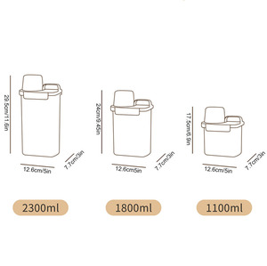 Conteneurs de détergent à <span class=keywords><strong>lessive</strong></span> liquide à grande capacité avec couvercle, distributeur de savon, bouteille - Product Image 1