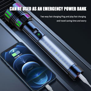 <span class=keywords><strong>30</strong></span> Wát công suất cao đèn pin 3000 lumen LED zoom focus hiển thị điện cầm tay loại ngọn đuốc C có thể sạc lại ánh sáng đèn flash cho cắm trại - Product Image 5