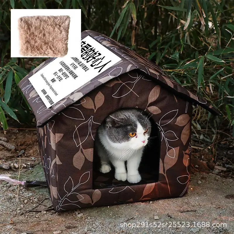 Zwerfkatten Warm Huis Kut 'S Huis Bed Waterdicht Aanbod Huis Product Opvouwbaar