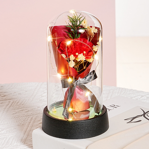 <span class=keywords><strong>ดอกไม้</strong></span>แห้ง DIY ช่อดอกกุหลาบแดงประดิษฐ์สำหรับแฟนหนุ่ม แฟนสาว คุณแม่ ของขวัญสุดโรแมนติก - Product Image 3