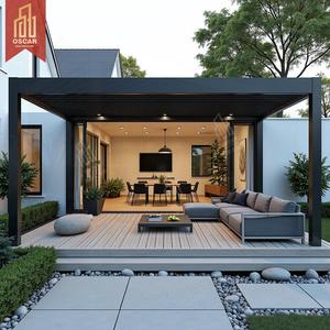 D impermeable muebles de exterior jardín dosel jardín Patio trasero <span class=keywords><strong>Al</strong></span> Fresco entretenimiento <span class=keywords><strong>al</strong></span> aire libre jardín decoración Patio conjunto pérgola - Product Image 2