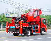 Truk Bucket Teleskopik Dongfeng 4x2 36m, Produksi Pabrik Langsung, Truk Angkat Hidrolik untuk Dijual