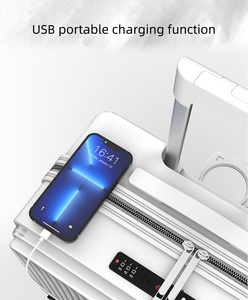 Valigia Premium Rigida Bianca con Ruote Girevoli, Bagaglio a Mano Leggero e Resistente per Viaggi d'Affari, per Uomini e Donne - Product Image 2