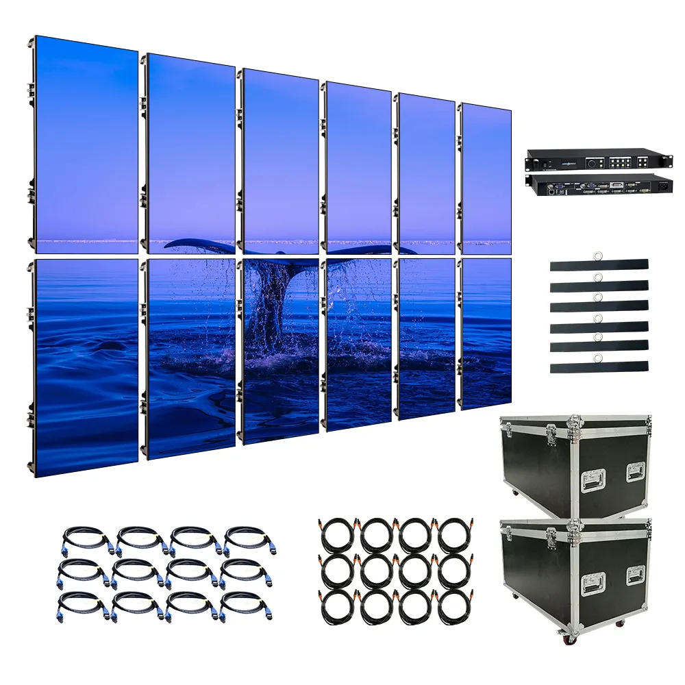 LED-Bildschirm 3.9 mit Prozessors ystem Pixel Indoor In der Türkei Stage Video Wall Komplett paket P2.6 Konvertieren von Displays