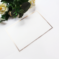 Suite d'invitations de mariage personnalisées avec dorure à chaud, pochettes, sceau de cire, cordon doré et insert en acrylique pour la papeterie de cérémonie de mariage