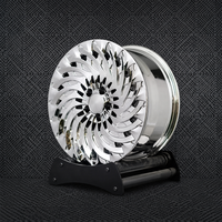 Jantes forgées à rayons en chrome personnalisées de 17 à 24 pouces 5x112 5x114.3 5x120 pour Lexus LS Mercedes Classe S BMW Série 7