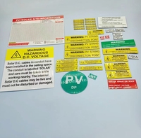 Etiqueta de paquetes de energía solar fotovoltaica ABS resistente al agua personalizada