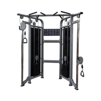 Équipement de fitness, entraîneur fonctionnel à poulie double réglable pour salle de sport commerciale
