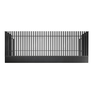 รั้วอลูมิเนียมทันสมัยวัสดุโลหะสำหรับบ้านสวนรั้วดีไซน์แบบผงเคลือบตามสั่ง - Product Image 6