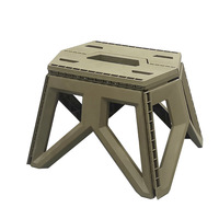 Tabouret de randonnée pliant pliable de pêche en plastique robuste personnalisé en usine escabeau de Camping tabouret portable d'extérieur