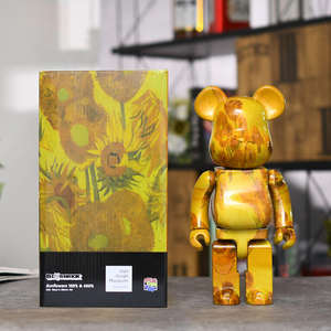 28cm <span class=keywords><strong>bearbrick</strong></span> oso violento bloques de construcción oso tendencia figuras muñeca adornos regalo <span class=keywords><strong>bearbrick</strong></span> venta al por mayor - Product Image 3