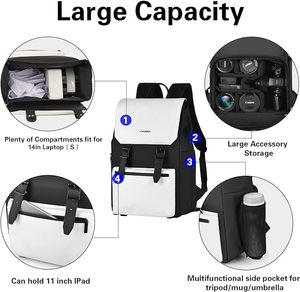 Free Sample Custom Logo Men's Classic Black PU Leather <b>Golf</b> Cart <b>Bag</b> with Waterproof Disc Holder Elegant Classics <b>Golf</b> - Product Image 2