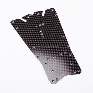 Plaques de châssis de voiture RC en fibre de carbone 3K tissée, usinées CNC, sur mesure OEM, 2,5 mm, 3 mm, 5 mm, pour course, drag, drift, pour garçons - Product Image 6