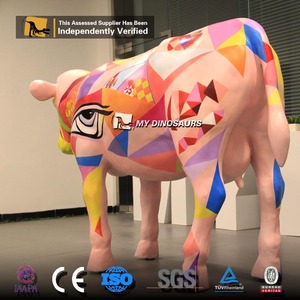 MYDINO modelo de <span class=keywords><strong>vaca</strong></span> <span class=keywords><strong>3D</strong></span> mecánico animal de resina de tamaño natural - Product Image 4