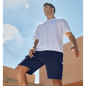 Pantalones Cortos Deportivos Oxford Transpirables para Hombre FOXA, de Algodón, con Cordón, Cintura Elástica, para Gimnasio, Entrenamiento, Correr, con 5 Bolsillos - Product Image 6