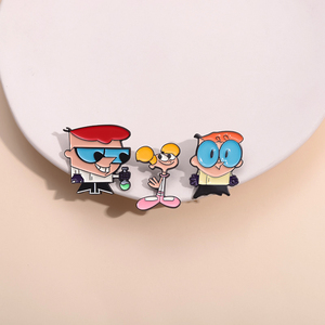 Broche en émail du laboratoire de <span class=keywords><strong>Dexter</strong></span> Anime américain Insigne du sac à dos du laboratoire de <span class=keywords><strong>Dexter</strong></span> Didi <span class=keywords><strong>Dexter</strong></span> Épingle de revers Vêtements Accessoires Bijoux - Product Image 3