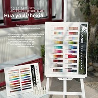 Kit Complet de 210 Couleurs de Gel à Ongles avec Présentoir – Gels UV Solides, Effet Œil de Chat et Pailletés pour Nouveaux Salons de Manucure