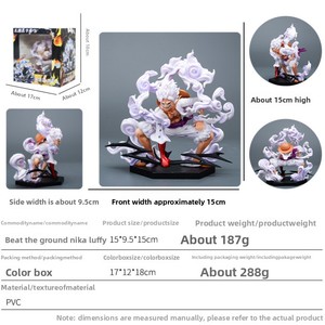 Uyanışta Olan Nika Lufei PVC Çömelme Pozisyonlu Zemini Altında Duran Lufei Beşinci Vites Savaş Meyvesi Animasyonlu Elde Tutulan Toptan Satış - Product Image 2