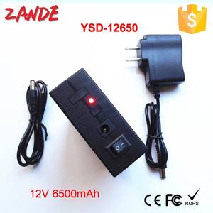 Портативный 6500 мАч dc 12v литий-ионный аккумулятор перезаряжаемые YSD-12650 с черным корпусом высокого качества - Product Image 3