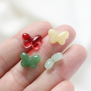 Glass Butterfly <b>Beads</b> With Open Holes For Bracelet Making DIY Jewelry Accessories Bulk Pack Summer 2025 - Product Image 4