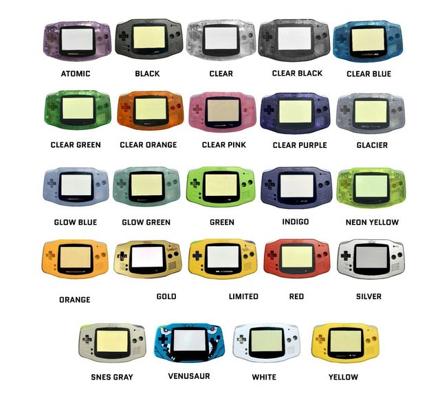 New Shell Original Screen Game Boys Advance Console for Nintendo Gameboy Advance Ags 001 GBA Console