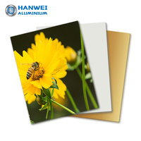 HANWEI pelat Aluminium foto Panel Aluminium sublimasi lembaran logam untuk sublimasi