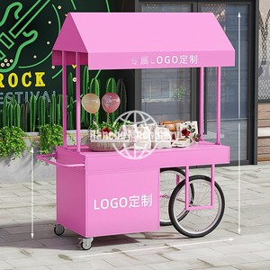 Wholesale Custom Hand Push Stainless Steel Food Truck for Outdoor Use-Hotels Fast Food Hotdog Ice Cream <b>Rust</b> Resistant Design - Product Image 5