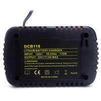 Chargeur de batterie Li-ion durable à charge rapide8A 176Wh 18V DCB118 et chargeur rapide de remplacement haute vitesse pour DeWalt