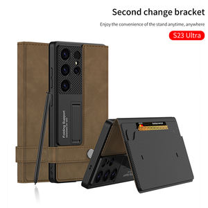 Funda de cuero PU con solapa tipo billetera de alta calidad para Samsung Galaxy S25 S24 S23 Ultra funda para teléfono móvil con bolsa para tarjeta de crédito Kickstand - Product Image 2