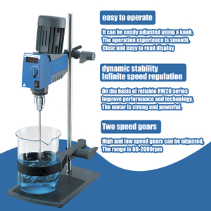 Ika Chất Lượng Cao Rw20 Kỹ Thuật Số Trên Cao Nước Hoa Mixer Chống Ăn Mòn Khuấy Mô-men Xoắn Cao Khuấy Mới Cho Làm Khô Thiết Bị - Product Image 5