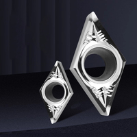 DCGT Triangle PVD enduit carbure insérer CNC tour outil de tournage lames en aluminium industriel HRC 65HRC dureté acier outils de coupe