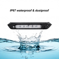 Luz Exterior Impermeable IP68 de 12-24V 8W para Toldo de RV, Porche, Caravana, Autocaravana, Remolque de Viaje, Camioneta, Camión