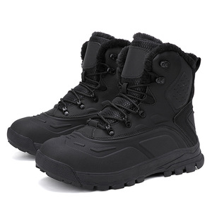 Botas de Nieve Impermeables con Forro Polar para Hombre, Estilo 2025, Botas de Invierno Cálidas y Gruesas de Algodón para Exteriores, para Comercio Electrónico Transfronterizo - Product Image 1