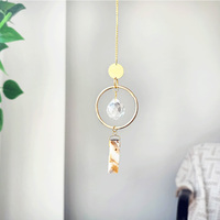 Venta al por mayor: Atrapasueños de cristal K9 pulido ecológico con forma de bola, tallado de sombras, Feng Shui musulmán, 30-40mm, colorido, para el hogar.