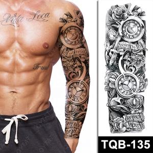 Al por mayor venta al por mayor nuevo hombres estilos de cuerpo de las mujeres arte falso <span class=keywords><strong>pierna</strong></span> completa de brazo completo temporal tatuaje de la flor - Product Image 6