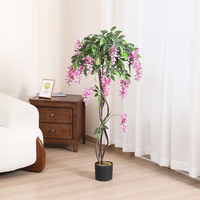 Offre Spéciale arbre artificiel soie glycine pour la décoration d'intérieur