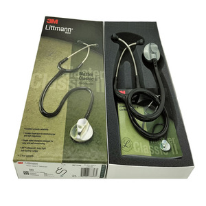 Stéthoscope médical noir/blanc à prix bas, série palais, appareil orthopédique de la <span class=keywords><strong>cardiologie</strong></span> Duplex - Product Image 4