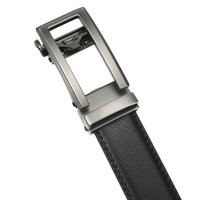 Boucle de ceinture en métal doré de haute qualité 35 mm avec fermeture automatique, en cuir PU avec alliage non métallique, marque formelle