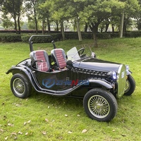 Voiture électrique rétro miniature 2 places sur mesure de l'usine Zhenda, 4 roues, 65 km/h, style luxueux, matériaux composites, peinture personnalisée