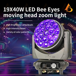 Luces de Escenario Profesionales al por Mayor, 19 Piezas, 40w, Luces Móviles con Efecto Ojo de Abeja, Luz Móvil LED 4 en 1 - Product Image 2