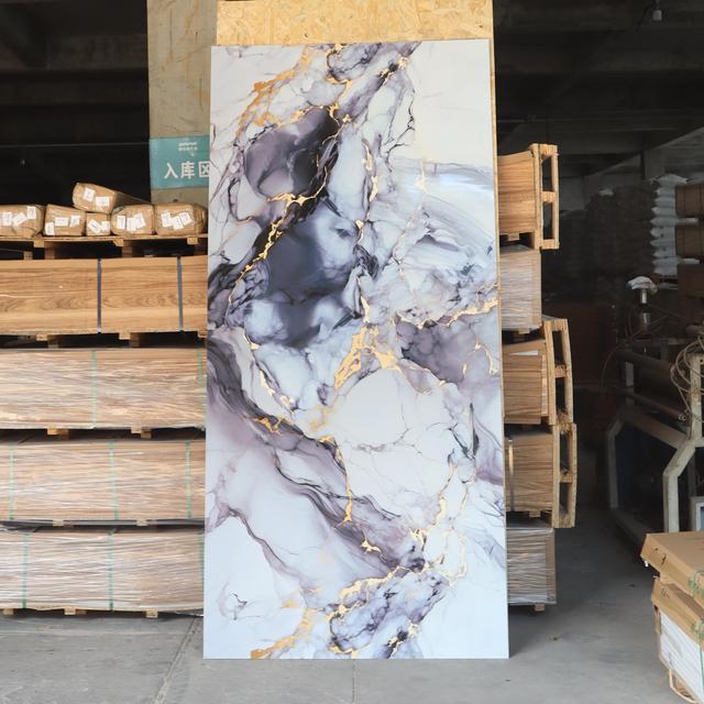 Waterproof UV Board PVC Sheet in Marble Colors for Interior Walls and Ceilings Decoration