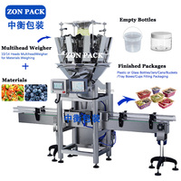 Ligne d'emballage automatique pour fruits de mer congelés, poisson, crevettes, boîte de présentation, machine de scellage et de remplissage de barquettes