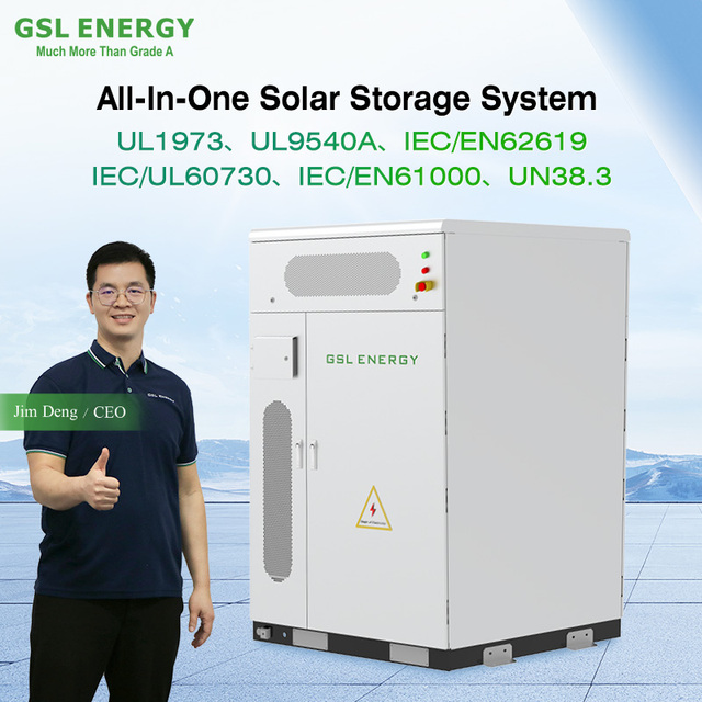 GSL ENERGY Liquid Cooling 232kwh Battery with 125kva Inverter High Density Cells U/L CE Certified for Energy Hub Backup Solution