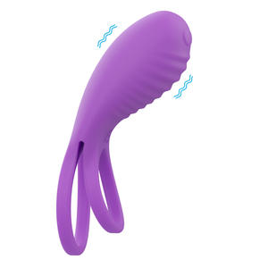 Melo Sexspielzeug für Männer Doppel-Penisring Vibrierend mit Fernbedienung 100% Wasserdicht Sicheres Silikon Rotes Erwachsenenspielzeug - Product Image 5